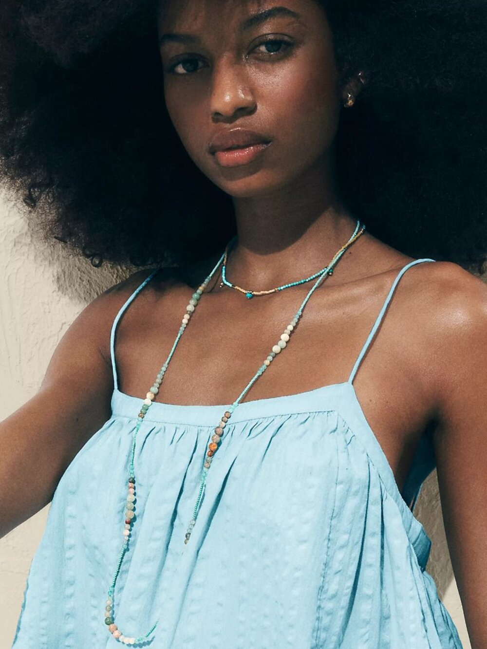 Hettie Semiprecious Strand Necklace